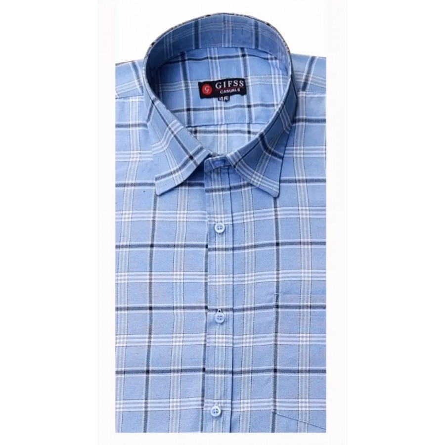 Classic Cotton Checked Casual Shirts for Men