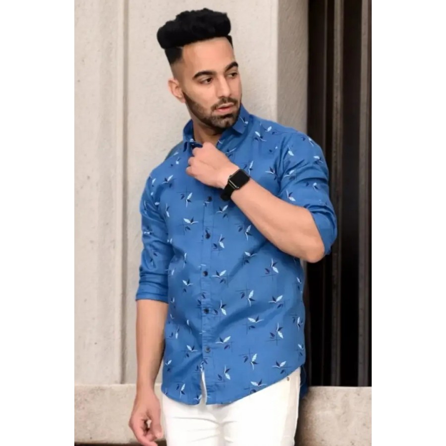 Classic Cotton Printed Casual Shirts for Men