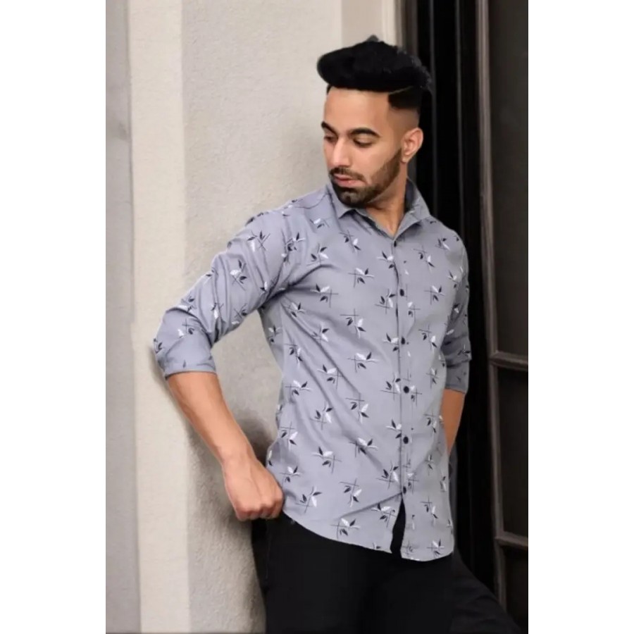 Classic Cotton Printed Casual Shirts for Men