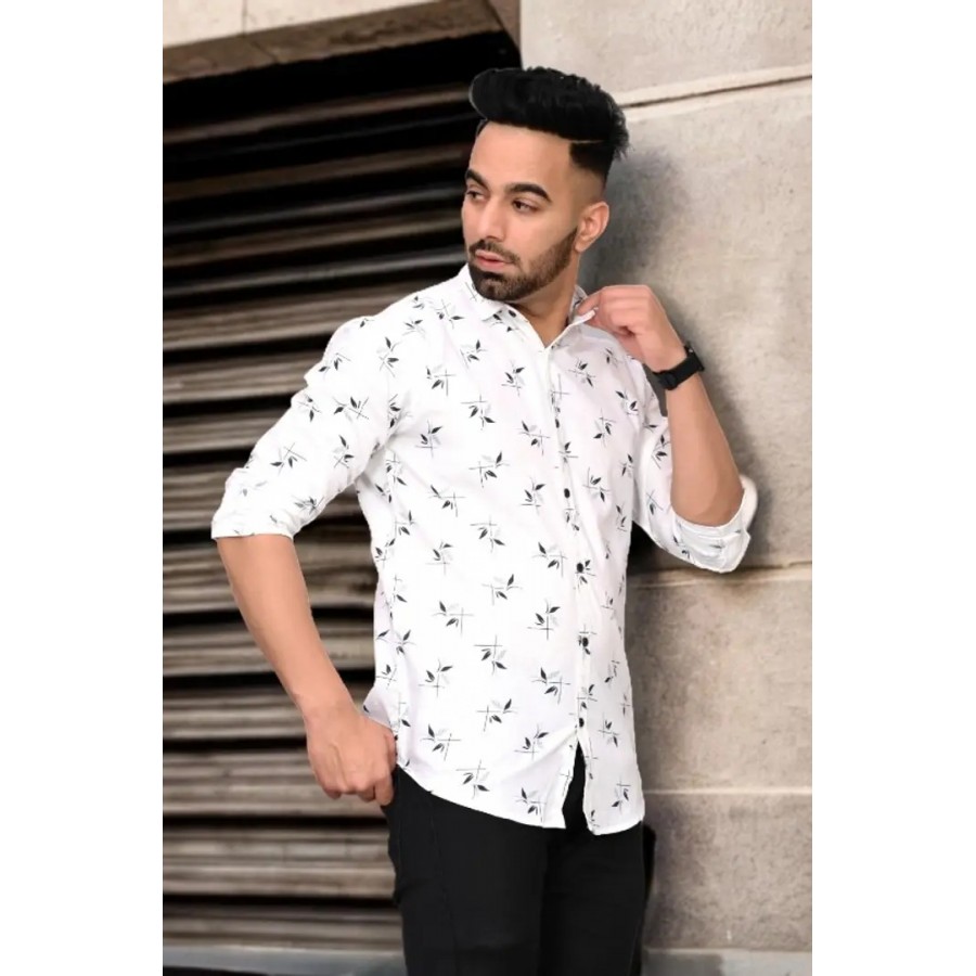 Classic Cotton Printed Casual Shirts for Men