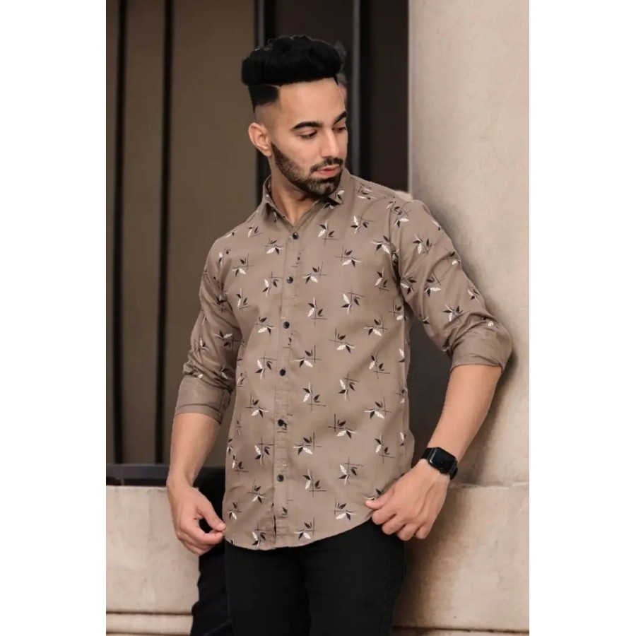 Classic Cotton Printed Casual Shirts for Men