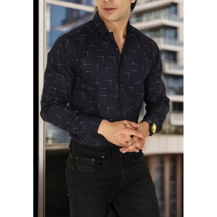 Classic Cotton Printed Casual Shirts for Men