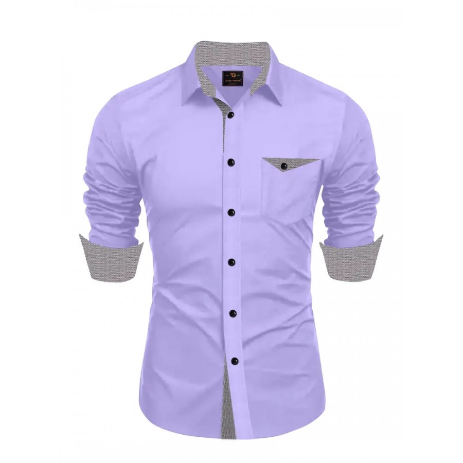 Classic Cotton Solid Casual Shirt for Men