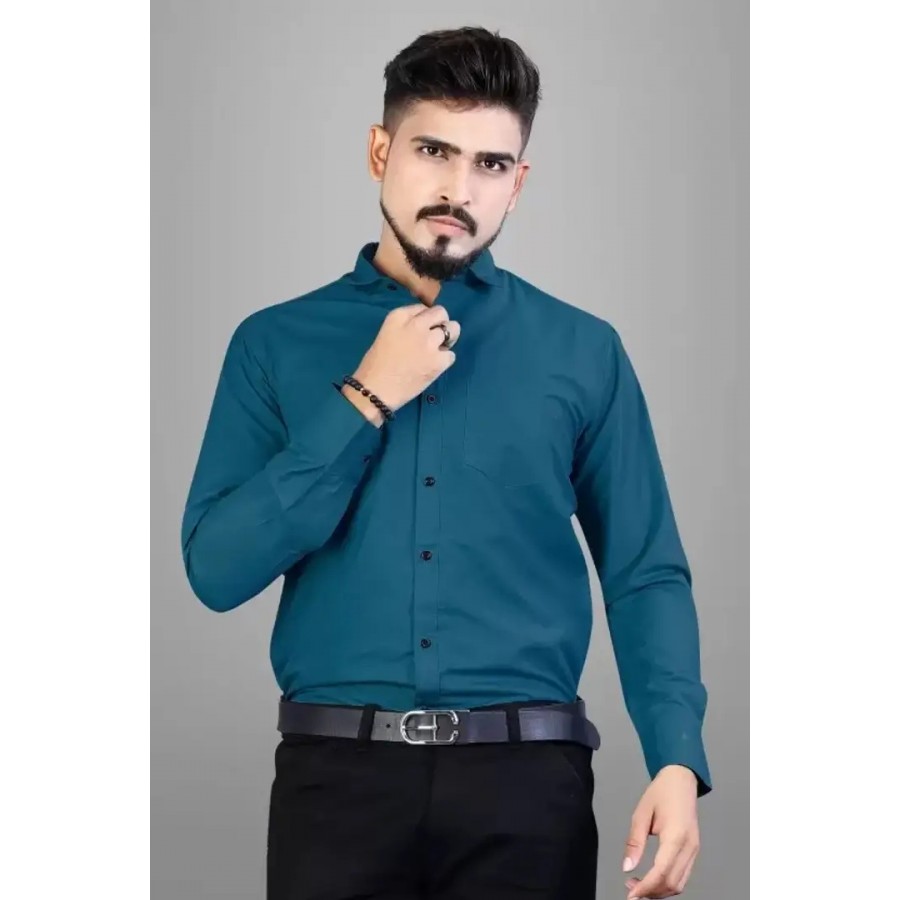 Classic Cotton Solid Casual Shirts for Men