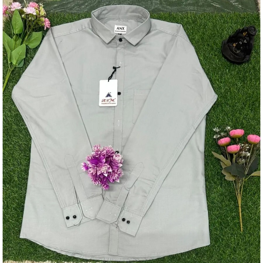 Classic Cotton Solid Casual Shirts for Men