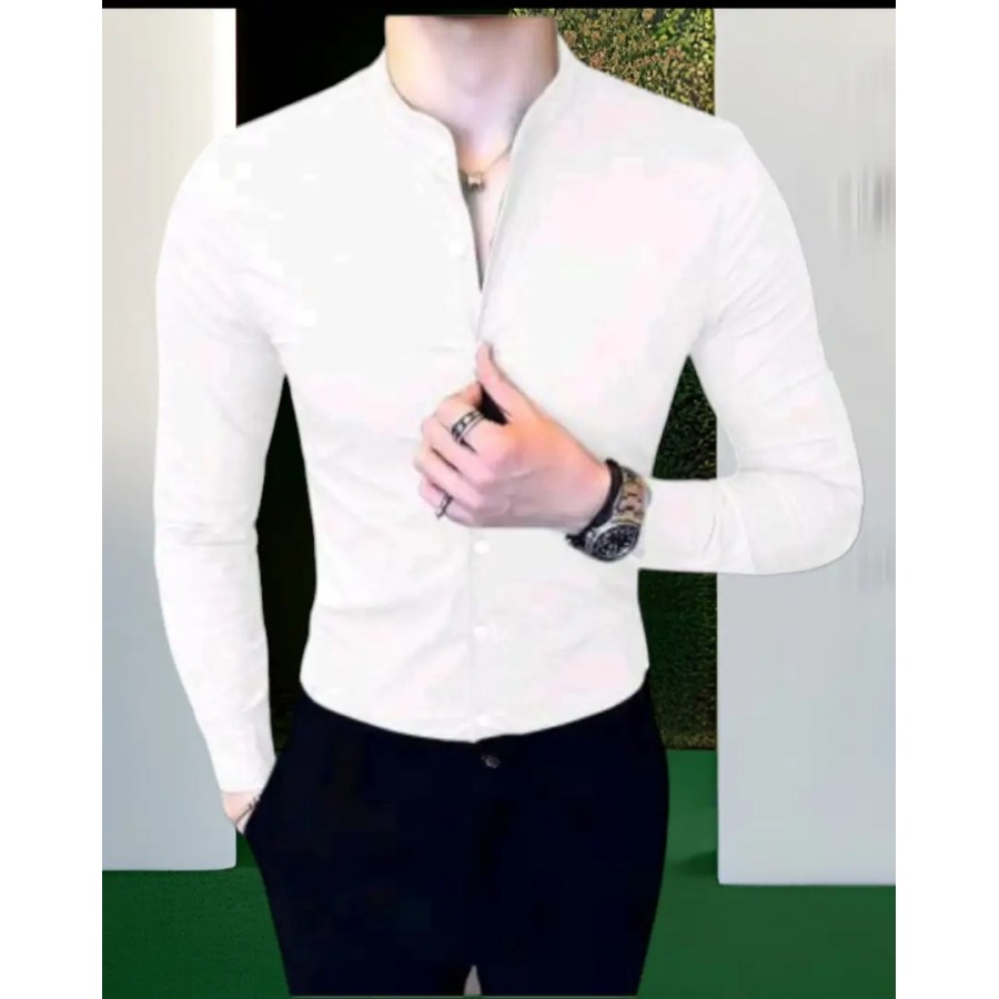 Classic Cotton Solid Casual Shirts for Men