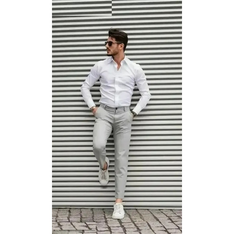 Classic Cotton Solid Casual Shirts for Men