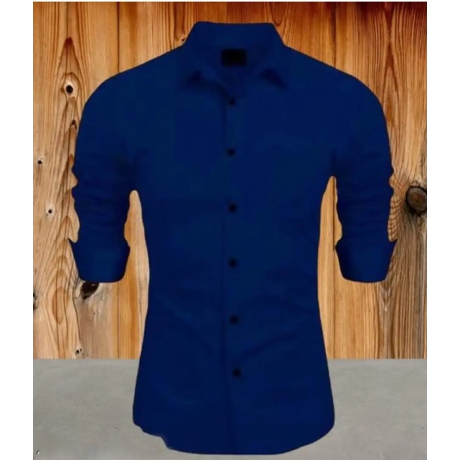 Classic Cotton Solid Shirt for Men