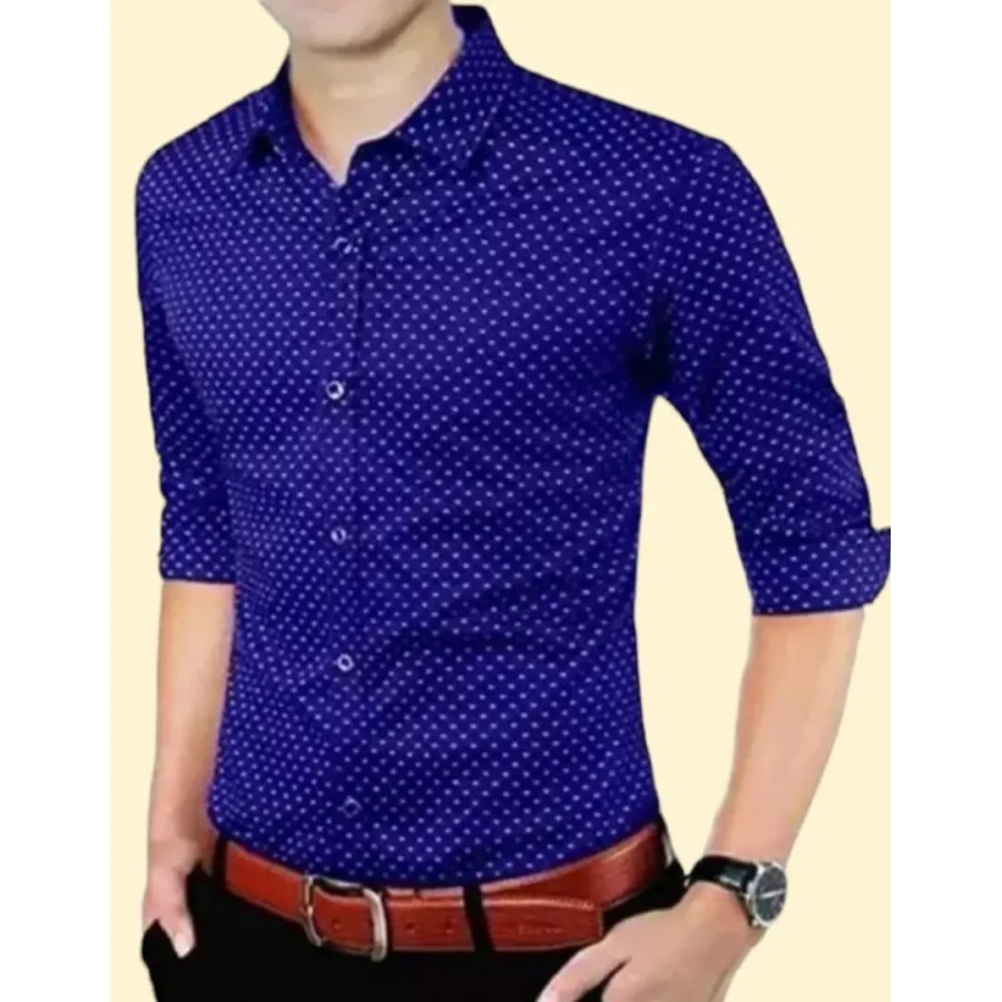 Classic Polycotton Casual Shirts for Men