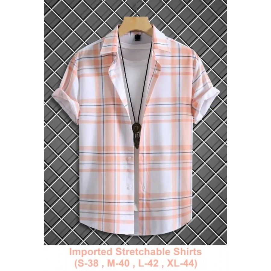 Classic Polyester Spandex Casual Shirts for Men