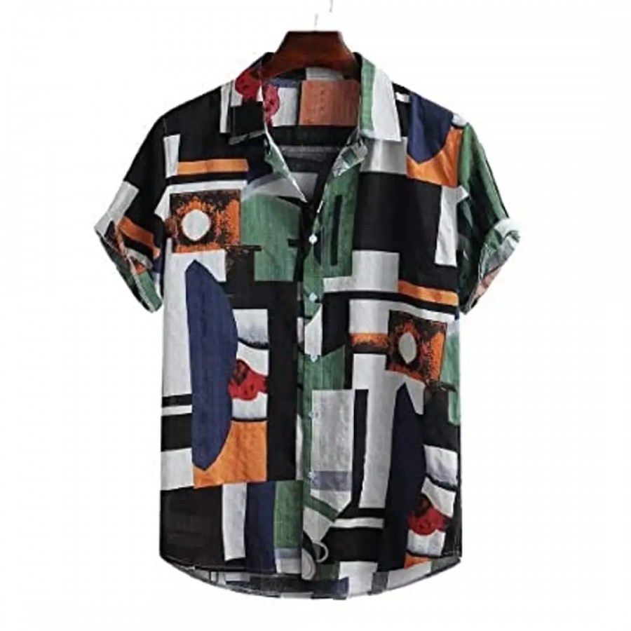 Classic Rayon Printed Casual Shirts for Men