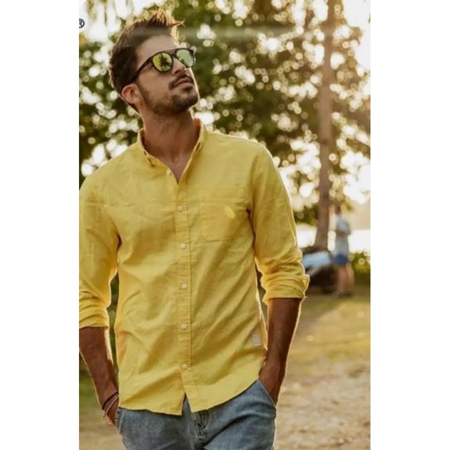 Classic Solid Casual Shirts for Men