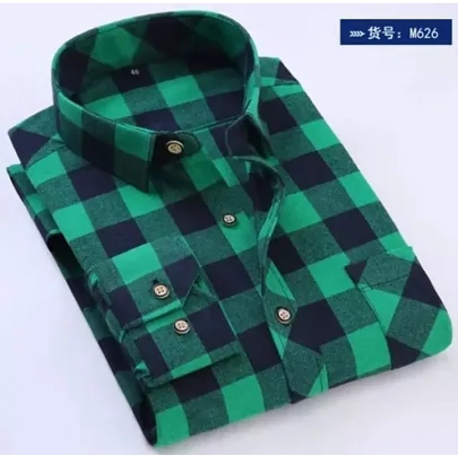 Elegant Multicoloured Checked Cotton Casual Shirts For Men