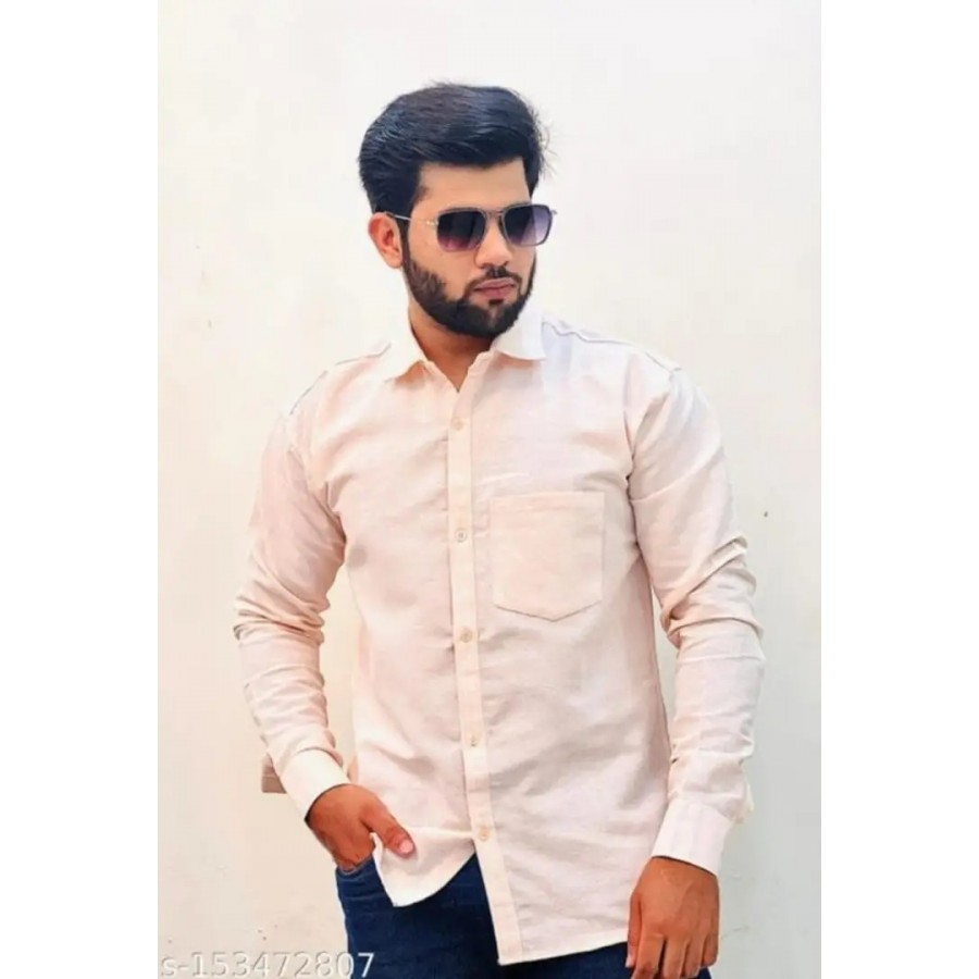 Exclusive Cotton Blend Solid Casual Shirts For Men