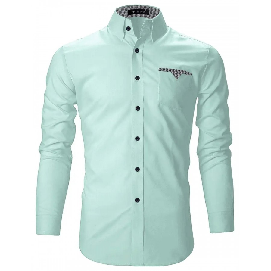 FINIVO FASHION Men Cotton Casual Shirt