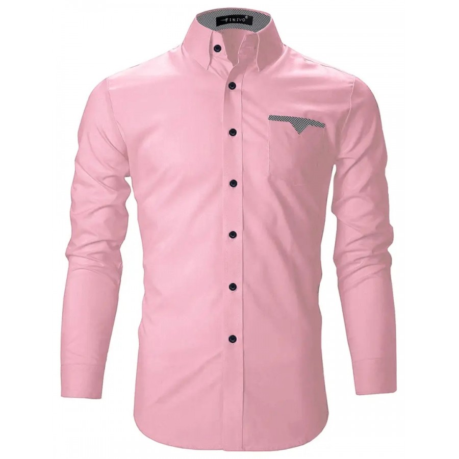 FINIVO FASHION Men Cotton Casual Shirt