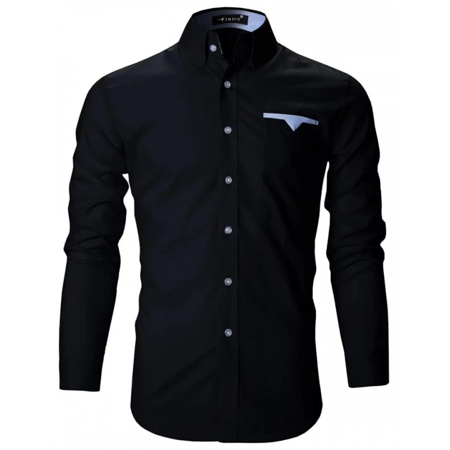 FINIVO FASHION Men Cotton Casual Shirt