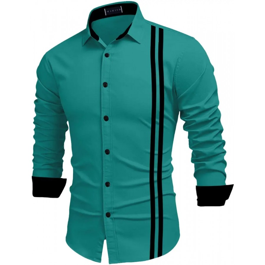 FINIVO FASHION Men Cotton Casual Shirt