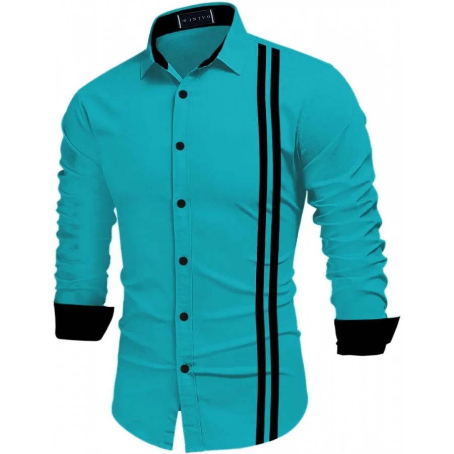 FINIVO FASHION Men Cotton Casual Shirt