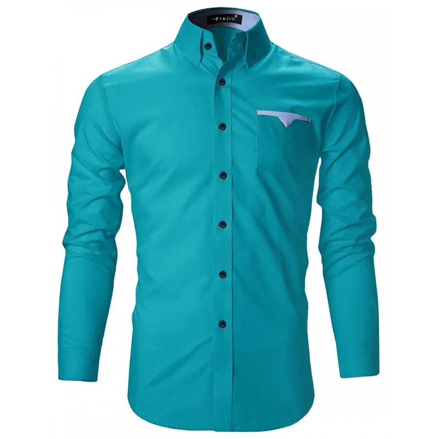 FINIVO FASHION Men's Cotton Casual Shirt