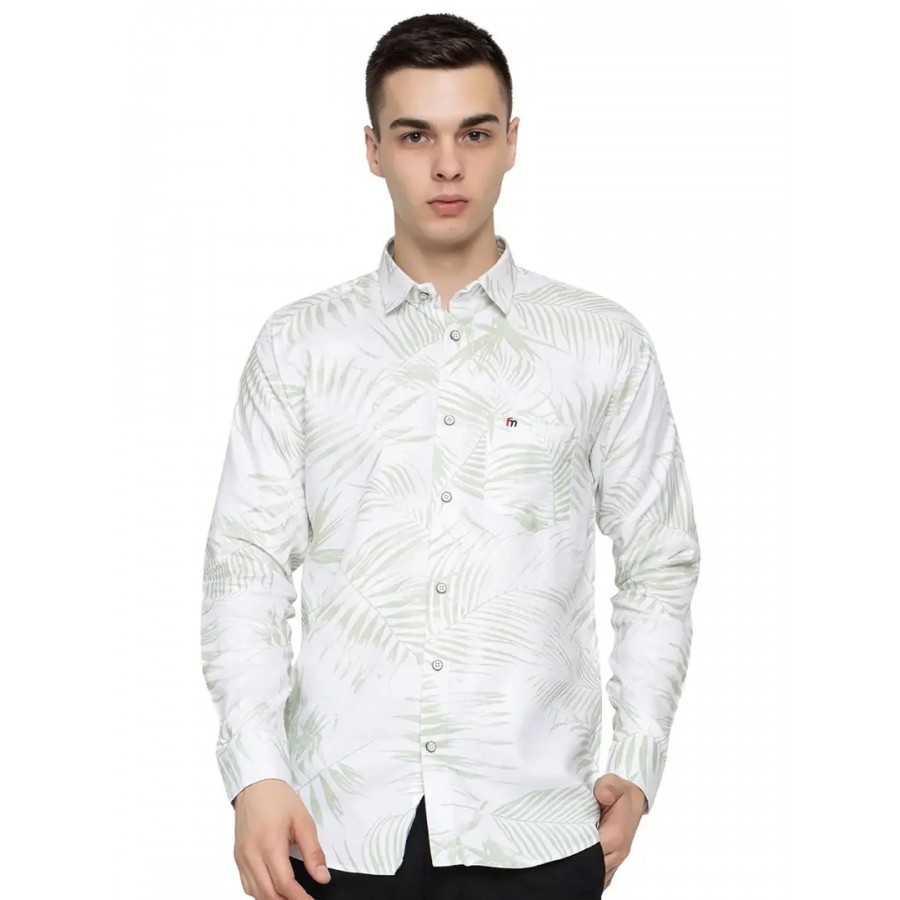 FREKMAN Man Regular Fit Cotton Casual Printed Shirts for Men