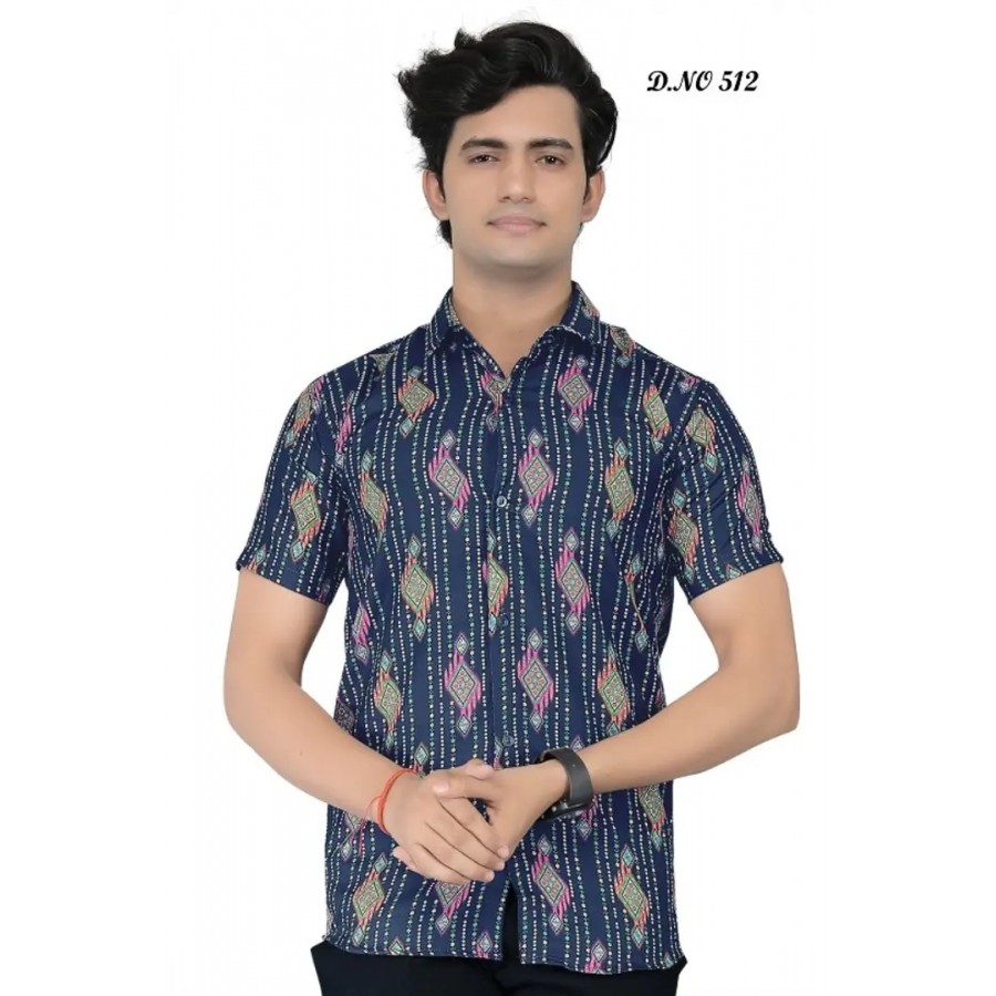 Fancy Cotton Blend Casual Shirts For Men