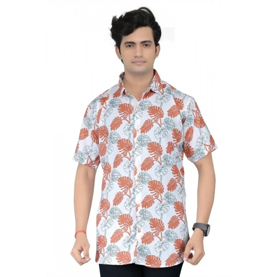 Fancy Cotton Blend Casual Shirts For Men