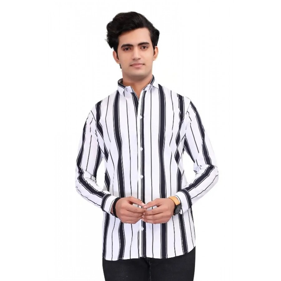 Fancy Cotton Blend Casual Shirts For Men