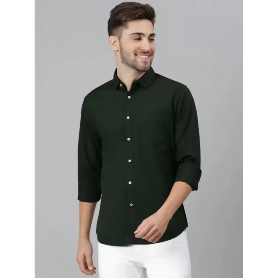 Fancy Cotton Blend Casual Shirts For Men