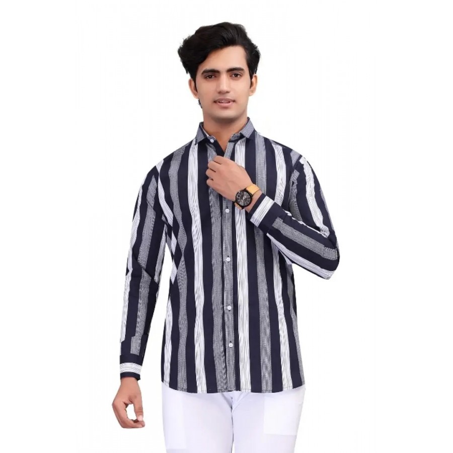 Fancy Cotton Blend Casual Shirts For Men