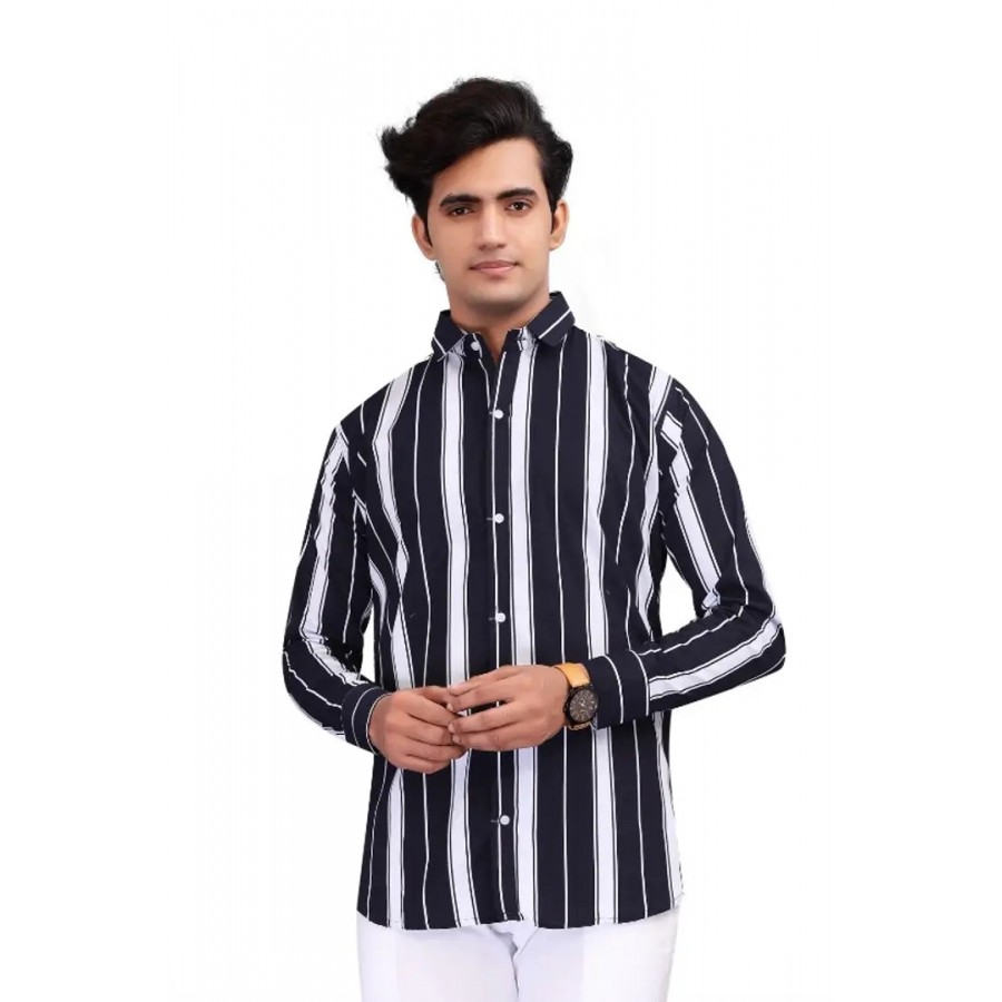 Fancy Cotton Blend Casual Shirts For Men