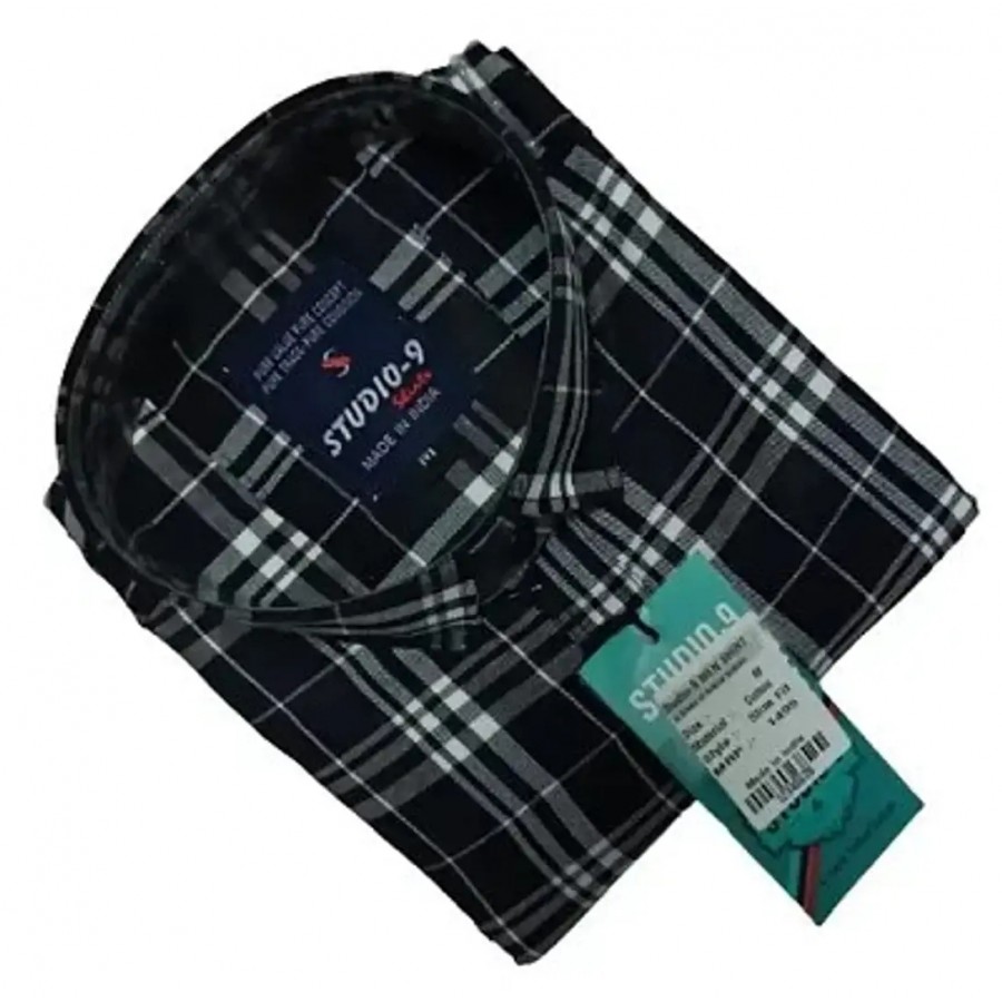 Fancy Cotton Checked Casual Shirts For Men