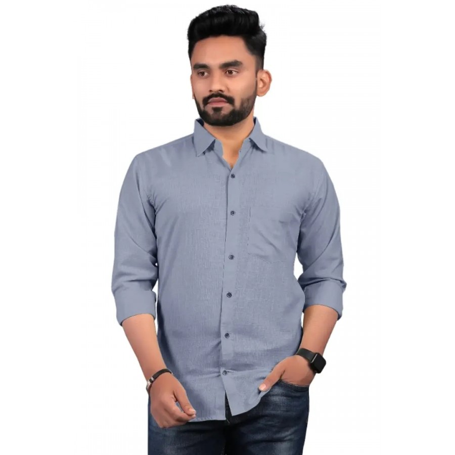 Fancy Cotton Mix Shirts For Men