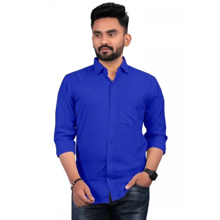 Fancy Cotton Mix Shirts For Men