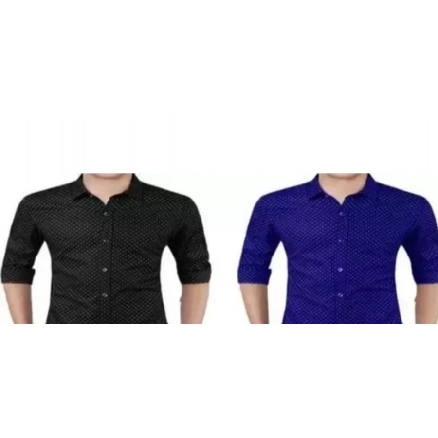 Fancy Cotton Shirts for Men Pack of 2