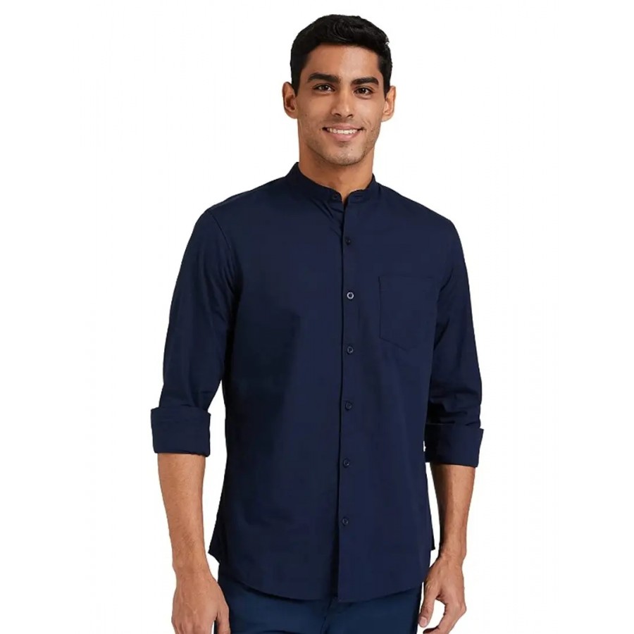 Fancy Cotton Solid Casual Shirts For Men