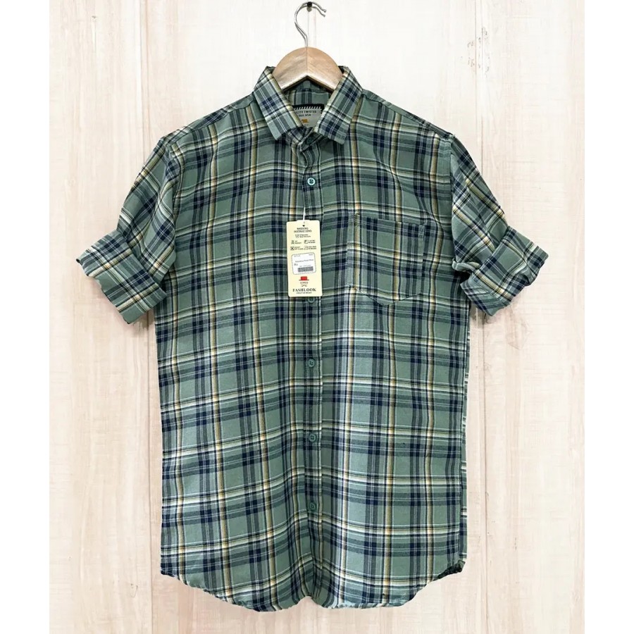 Green Bada Check Shirt