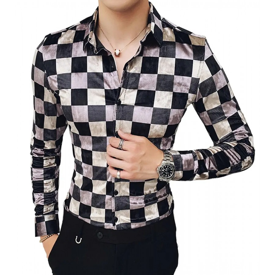 JEEVAAN - THE PERFECT FASHION Digital Printed Full Sleeves Shirts for Men, Fabric-Lycra