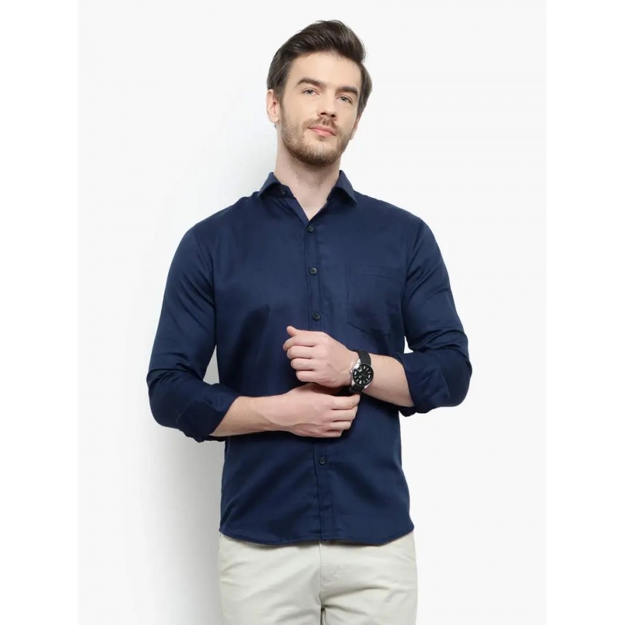 Latest Chikan Men's Regular Fit Full Sleeve Cotton Casual Shirt