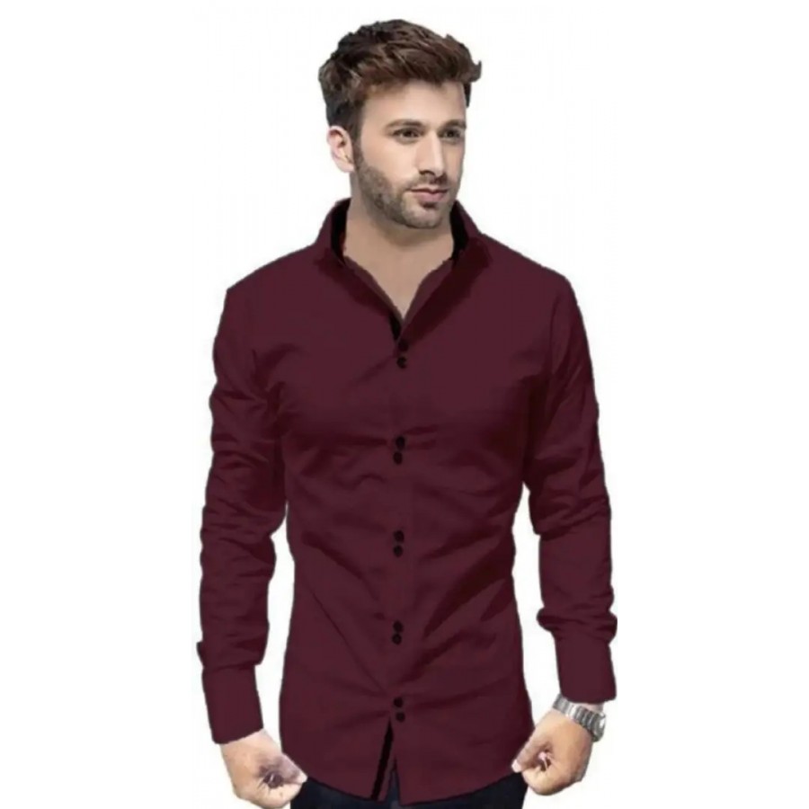 Maroon 2 Button Shirt