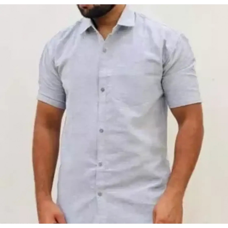 Men Stylish Cotton Short Sleeves Casual Shirt