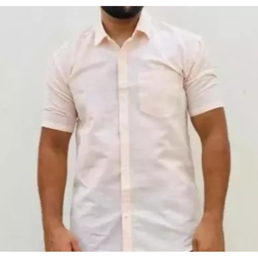 Men Stylish Cotton Short Sleeves Casual Shirt