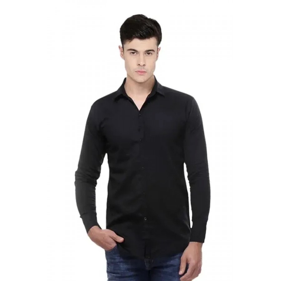 Men's Premium Plain Long Sleeves Regular Fit Casual Shirts