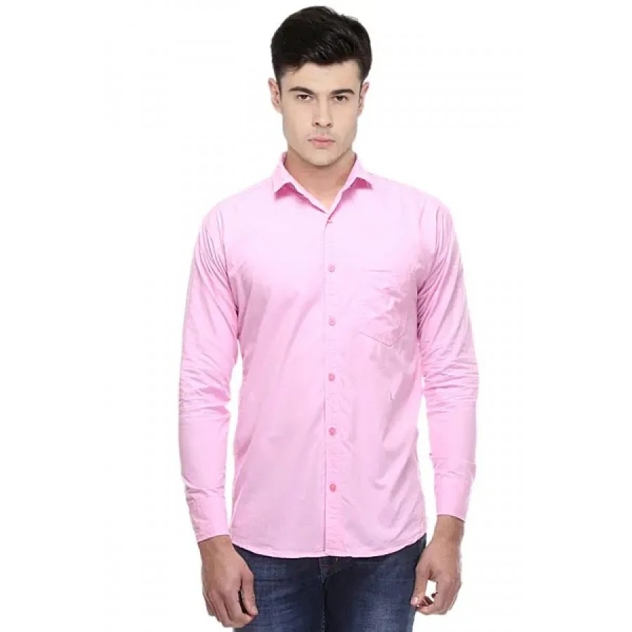 Men's Premium Plain Long Sleeves Regular Fit Casual Shirts