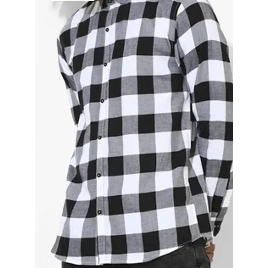 Mens Regular Fit Checked Shirt