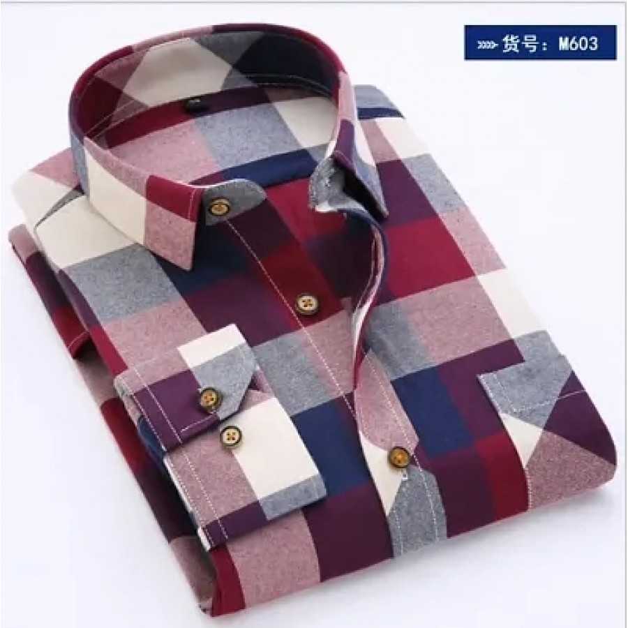 Multicoloured Cotton Checked Casual Shirts For Men