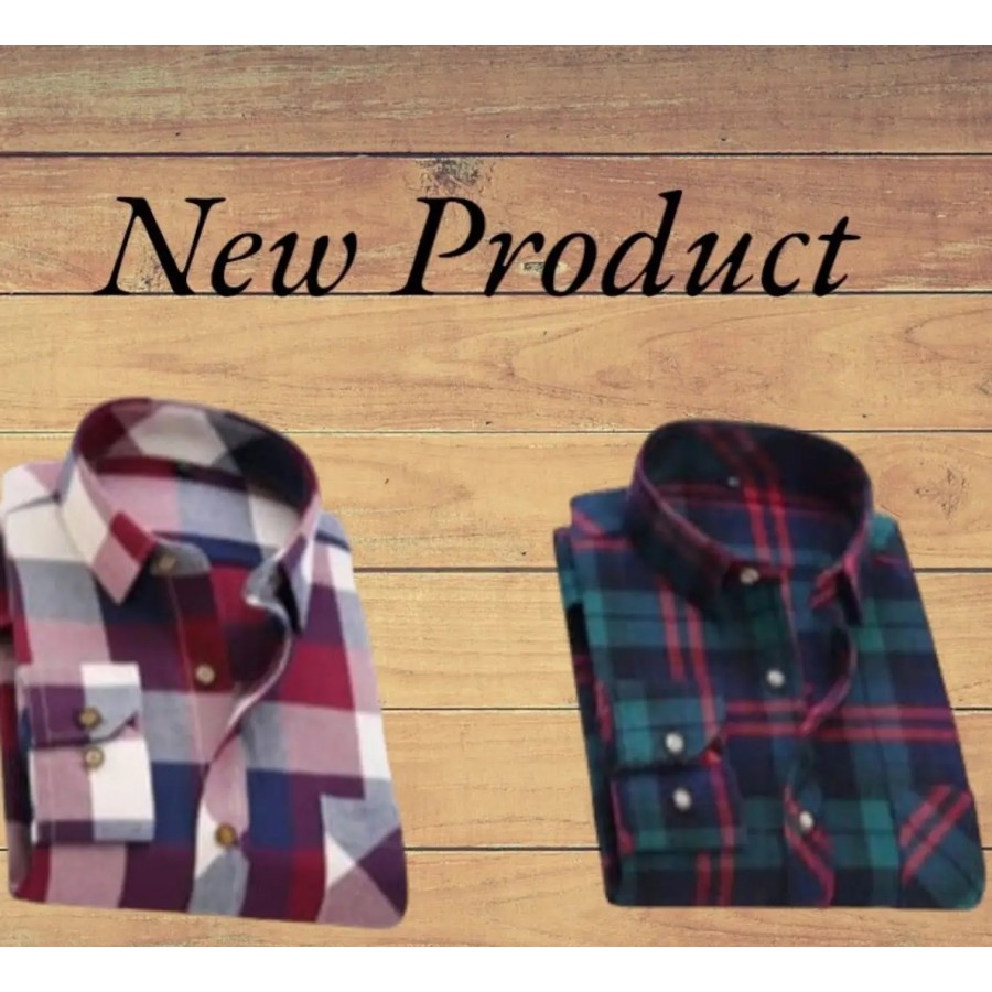 Multicoloured Cotton Blend Checked Casual Shirts For Men