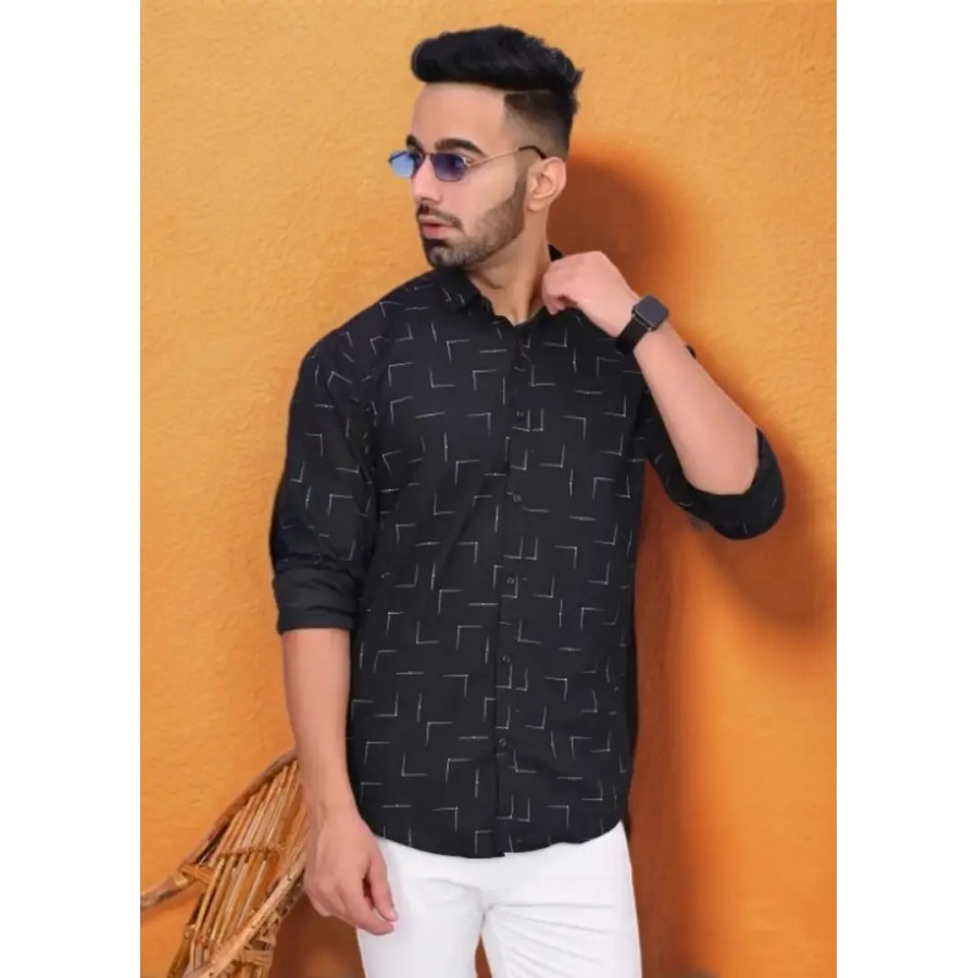 New Trendy Line Print Shirt