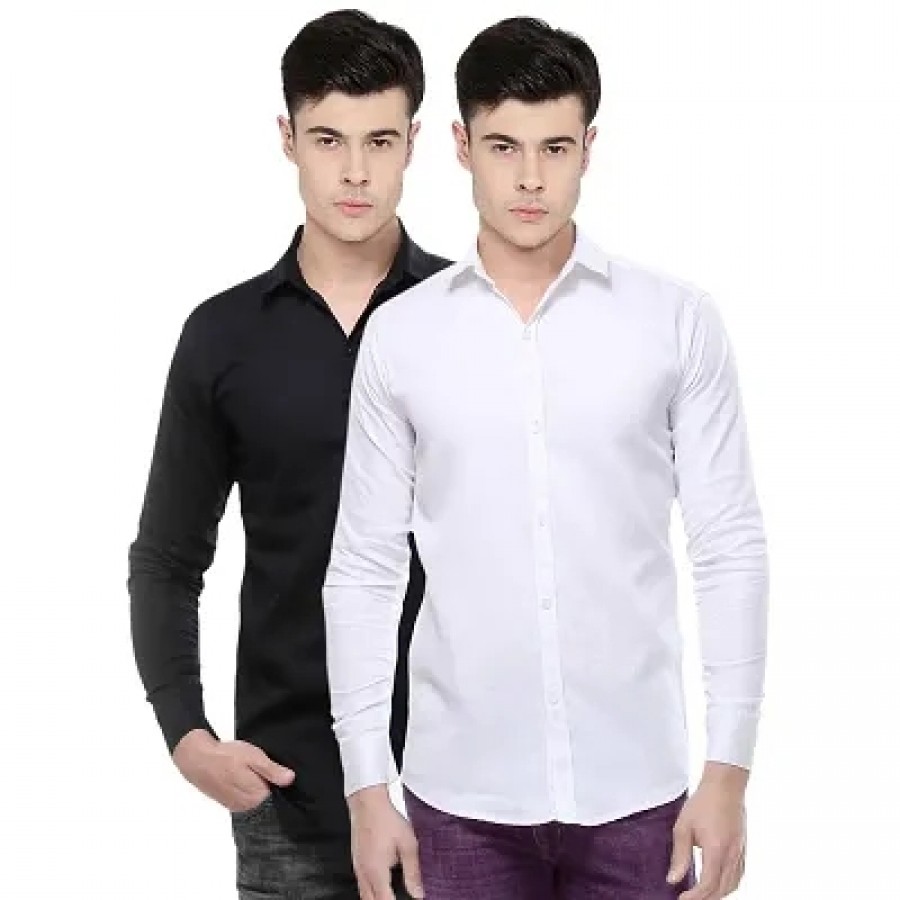 Pack Of 2 Cotton Shirts For Men