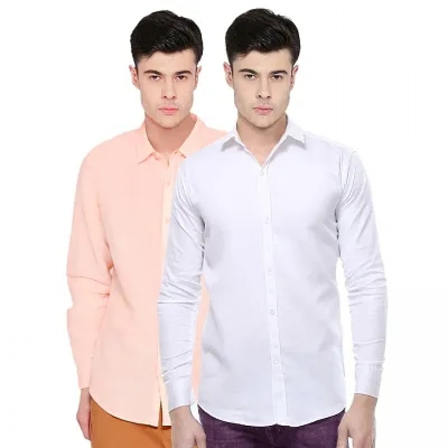 Pack Of 2 Cotton Shirts For Men